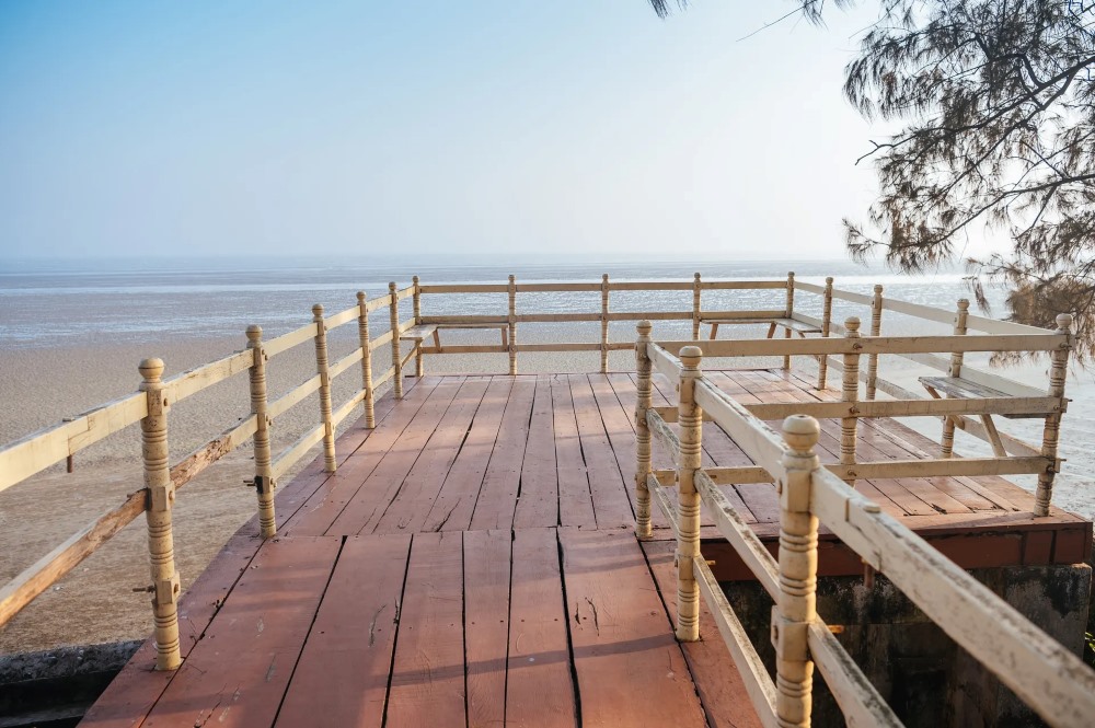 Chandipur Beach in Balasore Odisha during low tide